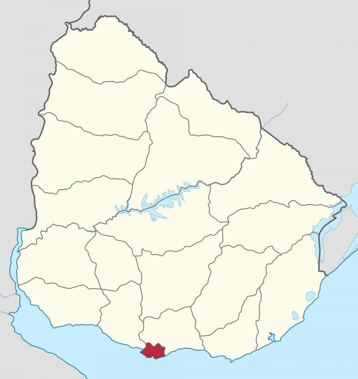 מפה של אורוגוואי המתאר.