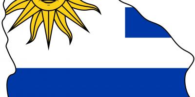 מפה של אורוגוואי הדגל