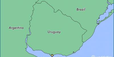 מפה של אורוגוואי מונטווידאו